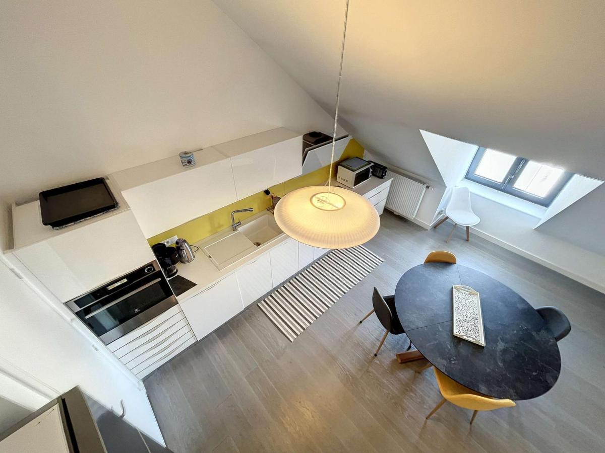 Duplex De Standing En Centre-Ville Avec Parking, Proche Port Et Plage - Fr-1-361-377 Granville Bagian luar foto