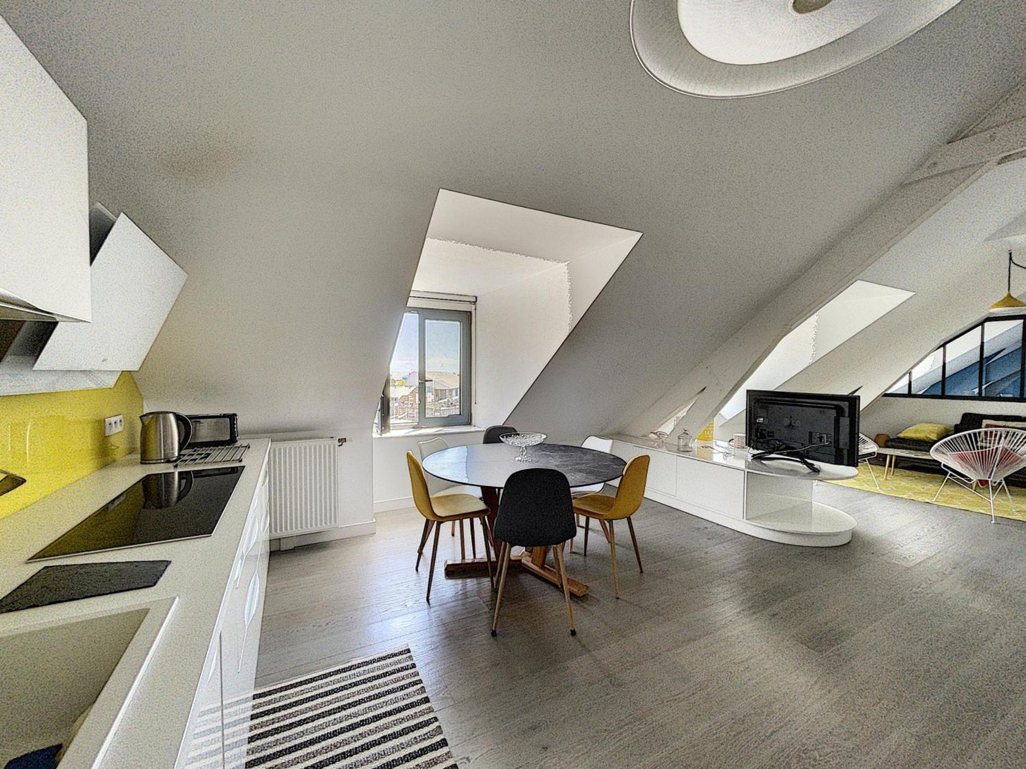 Duplex De Standing En Centre-Ville Avec Parking, Proche Port Et Plage - Fr-1-361-377 Granville Bagian luar foto
